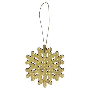 5 Set Vintage Snowflake Ornaments - The Fox Decor